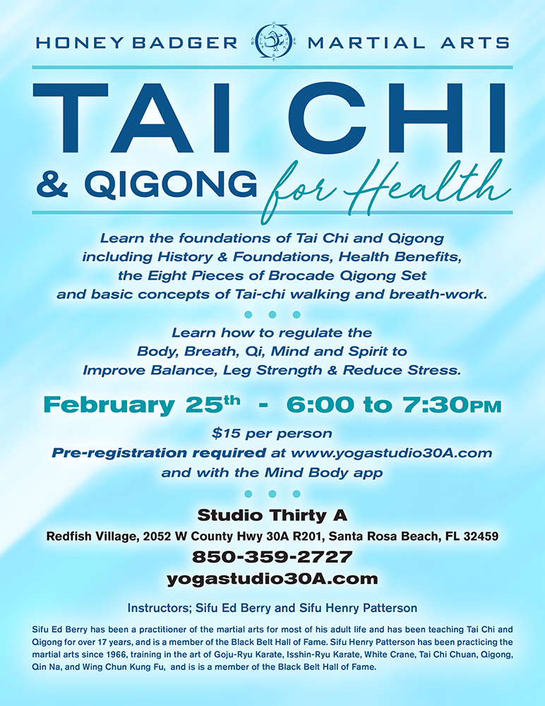 Tai Chi & Qigong Classes on 30A - Introduction into Tai-chi and Qigong